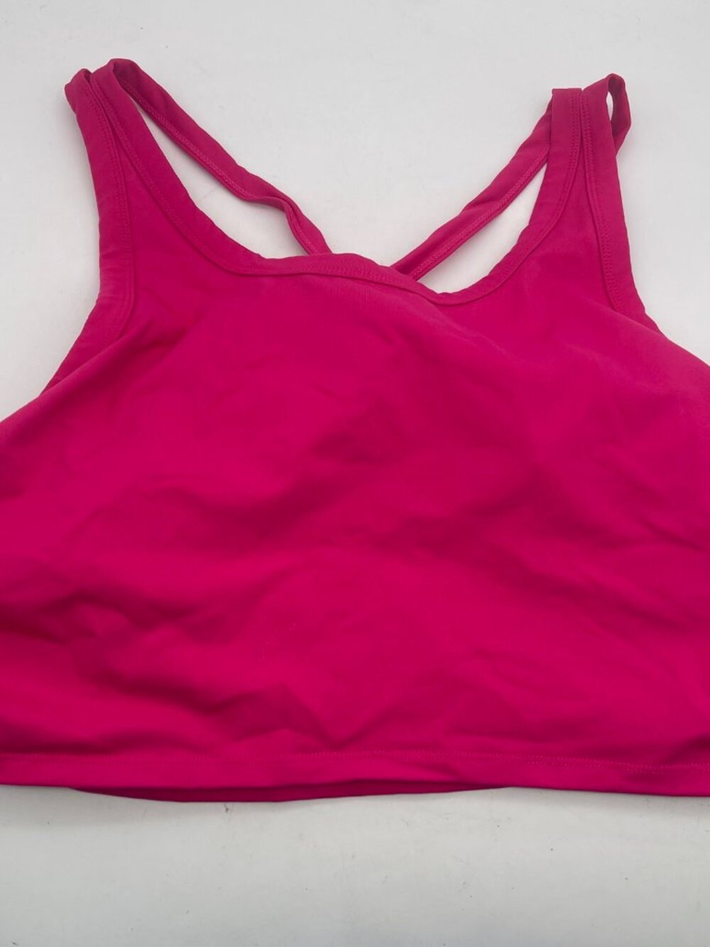 Tru by Torrid Sports Bra Womens 2X Pink Crisscross Back Plus Size Stretch Gym
